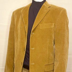 Claiborne Men's Tan Color Corduroy Sport Coat 3 Button 40R  - Medium MSRP: $225